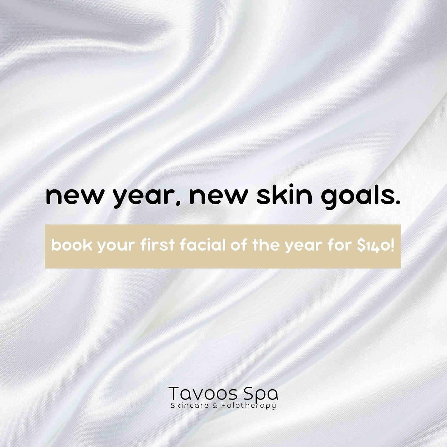 Book your first facial of the year for only $140 (normally $153)!! ✨ 

Start your year off right with a customized facial! This special is your sign to start 2024 by getting into the groove of a monthly facial routine! There are many benefits to sche
